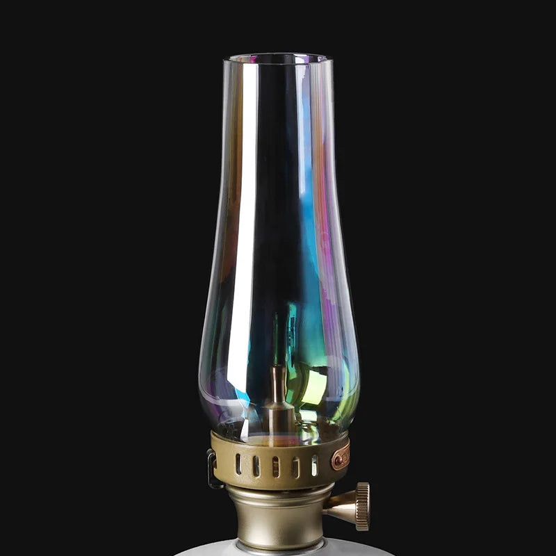 Outdoor Gas Lantern, Camping Tent Lamp, 18 Patterns Glass Lampshade, Emotional Camp Light, Lighting Camping Supplies