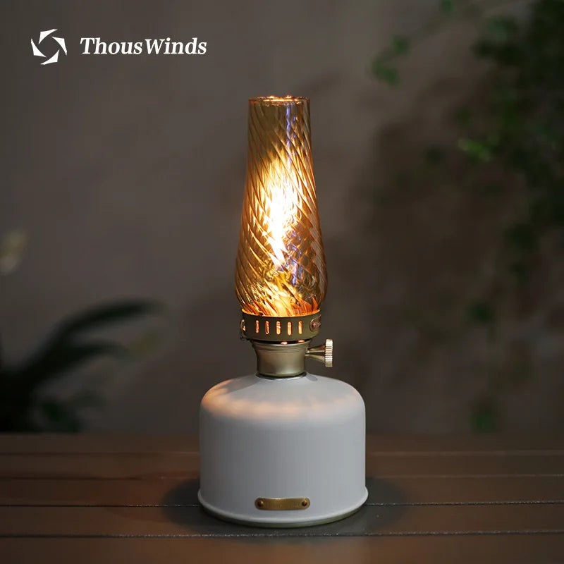 Outdoor Gas Lantern, Camping Tent Lamp, 18 Patterns Glass Lampshade, Emotional Camp Light, Lighting Camping Supplies
