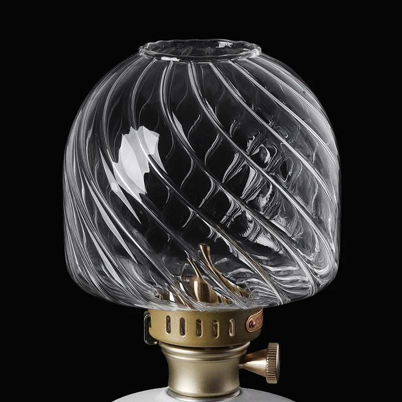 Outdoor Gas Lantern, Camping Tent Lamp, 18 Patterns Glass Lampshade, Emotional Camp Light, Lighting Camping Supplies