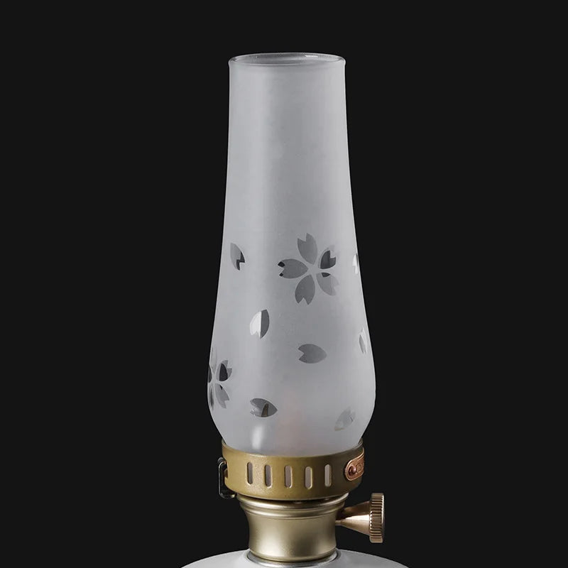 Outdoor Gas Lantern, Camping Tent Lamp, 18 Patterns Glass Lampshade, Emotional Camp Light, Lighting Camping Supplies