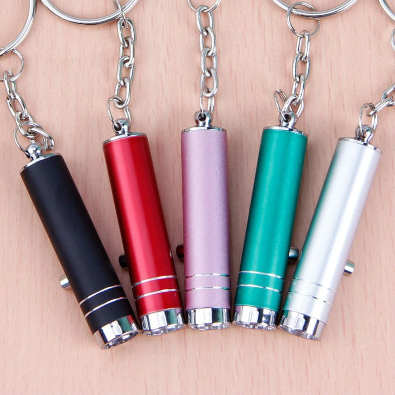 10Pcs/Lot LED UV Flash Light Portable Keychain Torch Mini Pen Pocket Pen Flashlight Emergency Camping Light