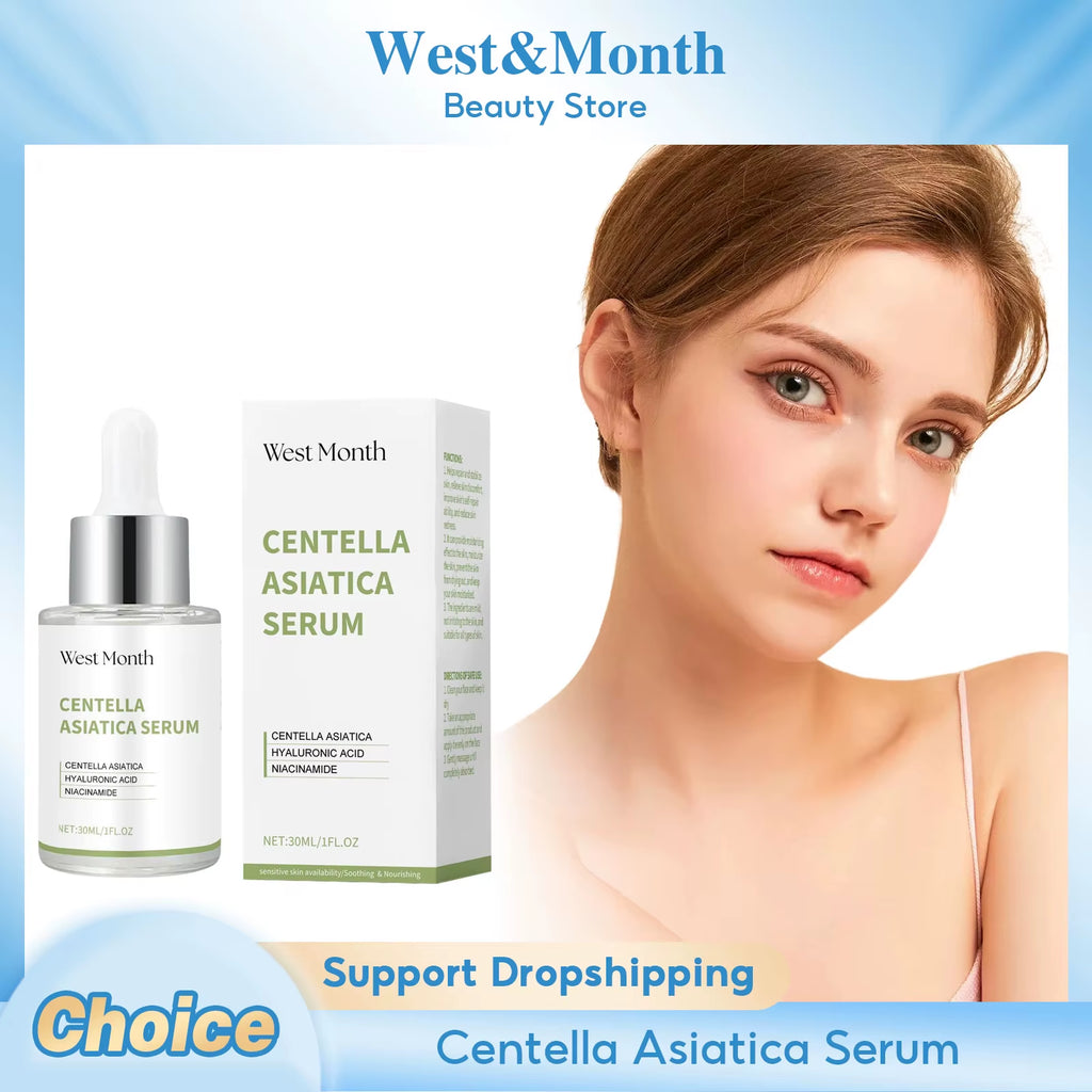 Centella Asiatica Facial Serum Moisturizing Nourish Repairing Dry Skin Smoothing Rejuvenation Soothing Brightening Beauty Health