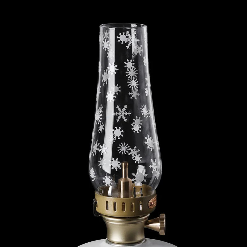 Outdoor Gas Lantern, Camping Tent Lamp, 18 Patterns Glass Lampshade, Emotional Camp Light, Lighting Camping Supplies