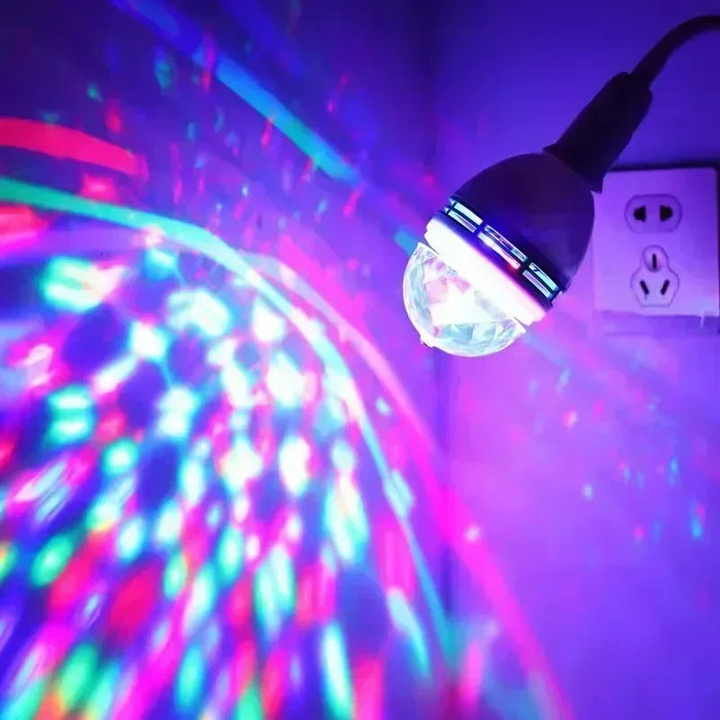 Colorful Rotating Lights Magic Ball Bulbs Household Atmosphere Lights KTV Flash Lights LED Indoor Room Stage Lights Flash Lights