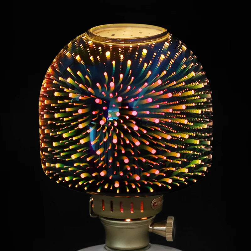 Outdoor Gas Lantern, Camping Tent Lamp, 18 Patterns Glass Lampshade, Emotional Camp Light, Lighting Camping Supplies