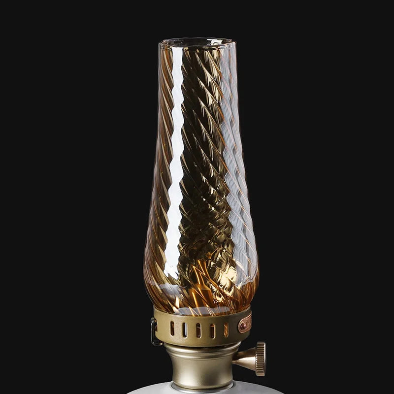 Outdoor Gas Lantern, Camping Tent Lamp, 18 Patterns Glass Lampshade, Emotional Camp Light, Lighting Camping Supplies